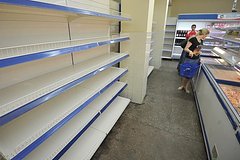 Пустые полки в «Пятерочках»